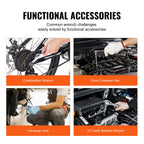 Mechanics Tool Set and Socket Set, 1/4" 3/8" 1/2" Drive, 450 PCS | SAE and Metric Socket Wrench Set with 3-Drawer Tool Box, Tool Kit with Bits, Combination Wrench, Hex Wrenches, Accessories
