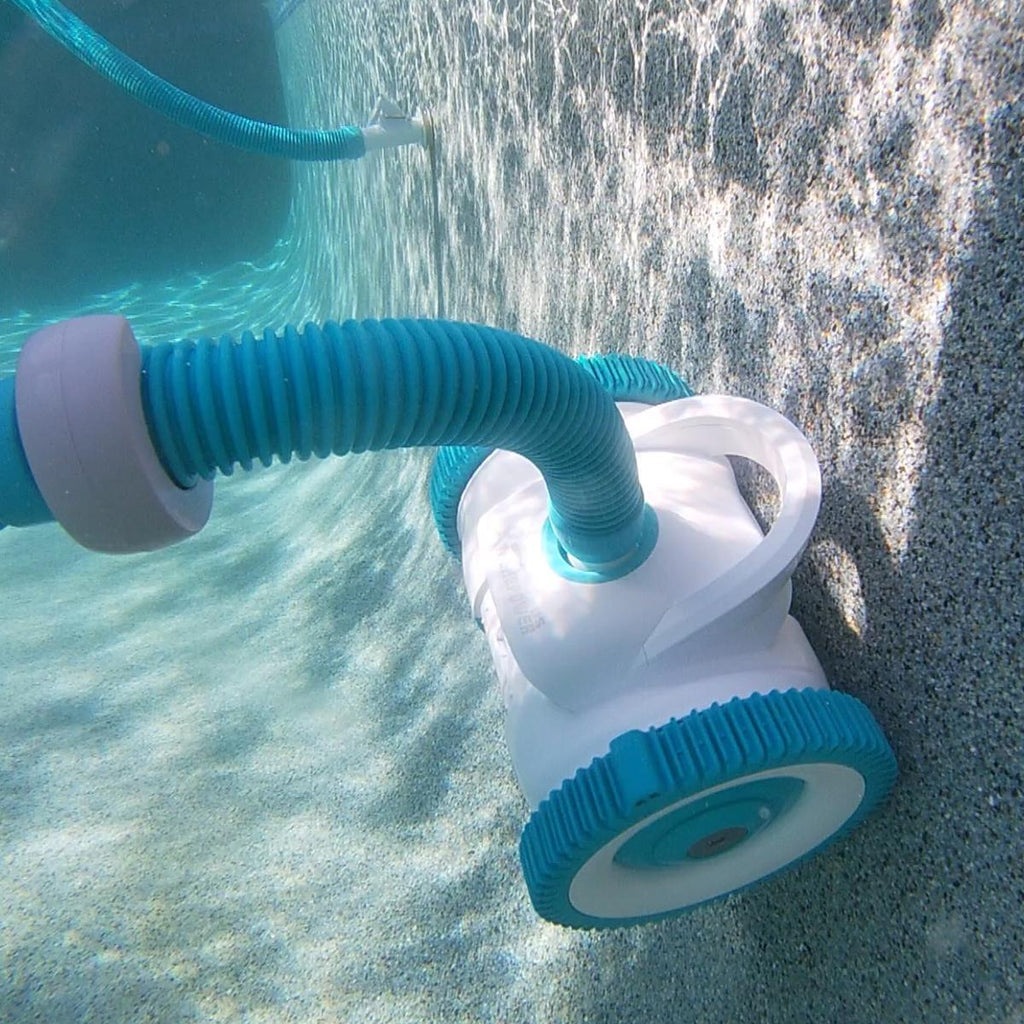 xtremepowerus automatic suction side swimming pool cleaners wall climbing function for inground pool with hose set