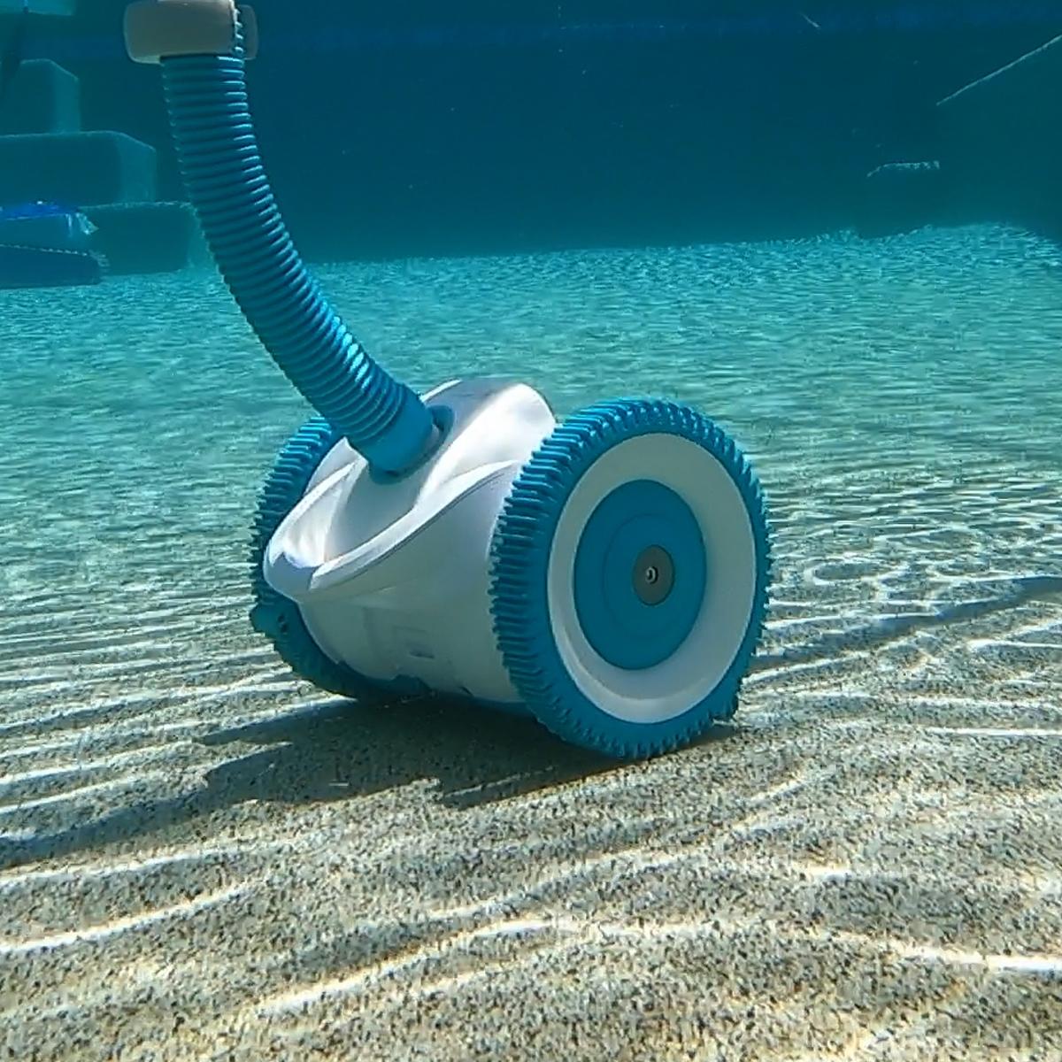 xtremepowerus automatic suction side swimming pool cleaners wall climbing function for inground pool with hose set