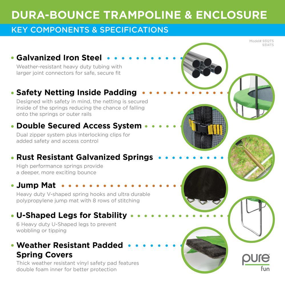 Dura-Bounce 12 ft. Trampoline with Enclosure