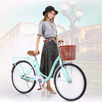 26 Inch Women's Cruiser Bike,Classic Bicycle Retro Bicycle Beach Cruiser Bicycle Retro Bicycle (Women's Bike,Lady, Green)