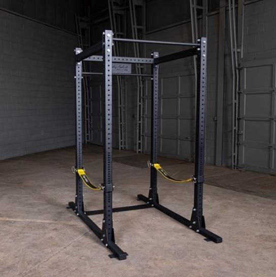 Body-Solid SPR1000SSP2 Commercial Power Rack w/Power Rack Strap Safeties + Adjustable Bench (New)