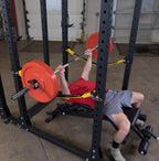 Body-Solid SPR1000SSP2 Commercial Power Rack w/Power Rack Strap Safeties + Adjustable Bench (New)