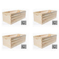 Extra Convenience Extra LarCrate Natural Finish - SET of 4