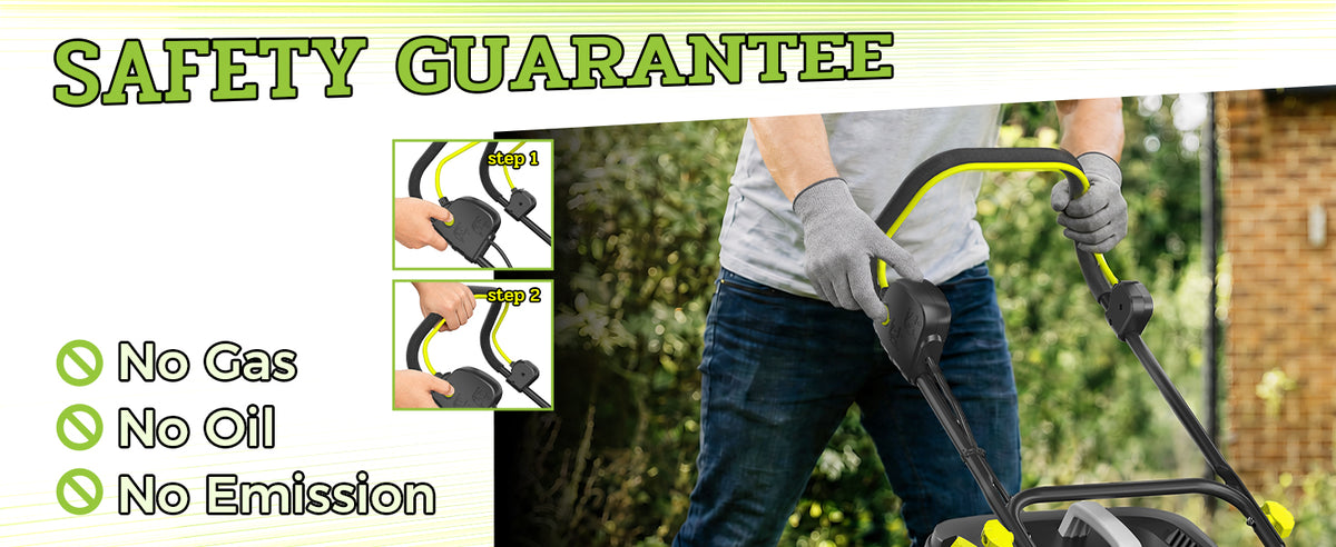 40V Electric Lawn Mower 16" Cordless Battery Powered Mower, 2 in 1 Mulching Lawnmower with 5-Position Height Adjustment 10.6 Gallon Bag, Small Push Lawn Trimmer, 2X4.0Ah Battery and 2 Chargers
