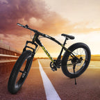 FITOOM Men's Fat Tire Bike, 26-inch wheels, 21 speeds, Black