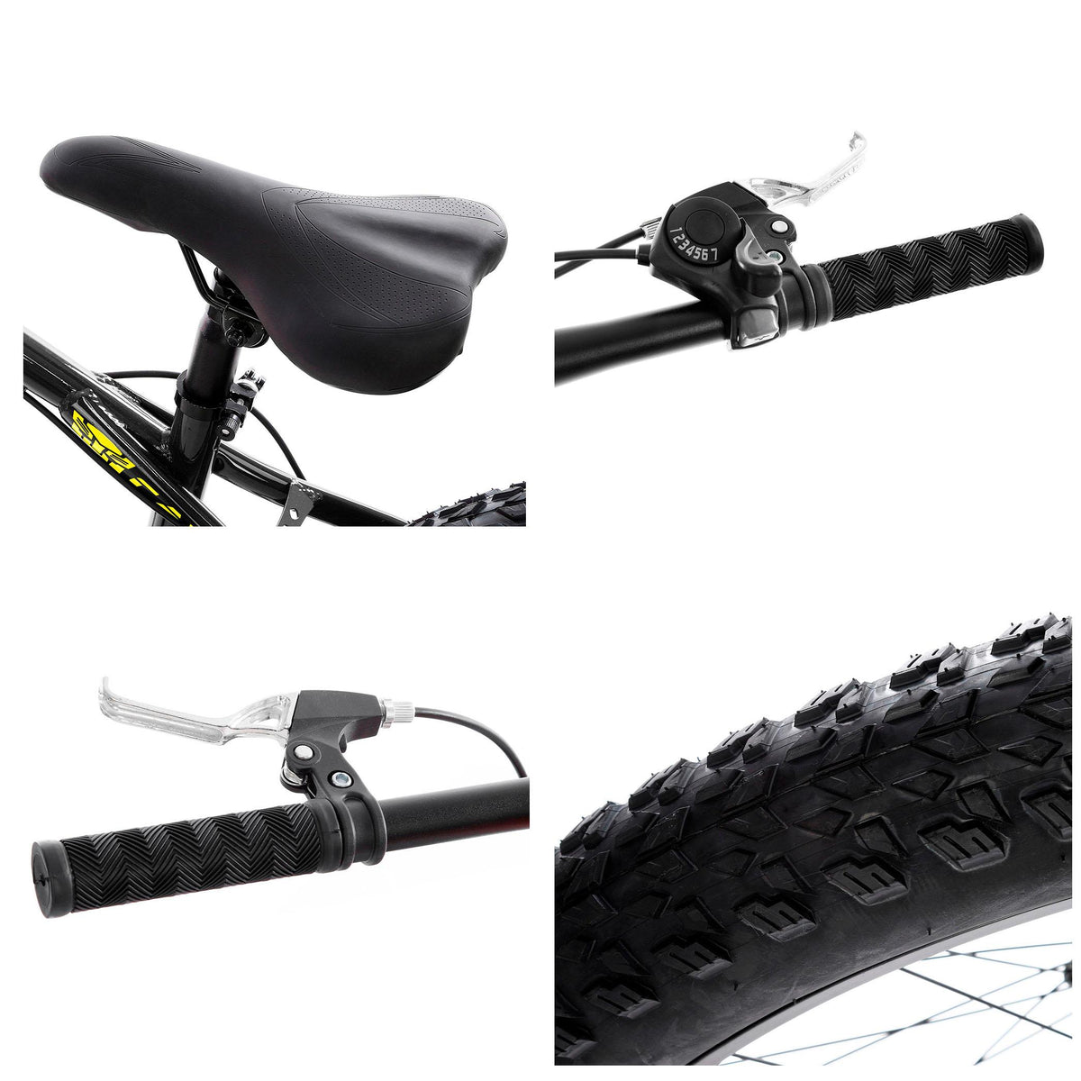 FITOOM Men's Fat Tire Bike, 26-inch wheels, 21 speeds, Black
