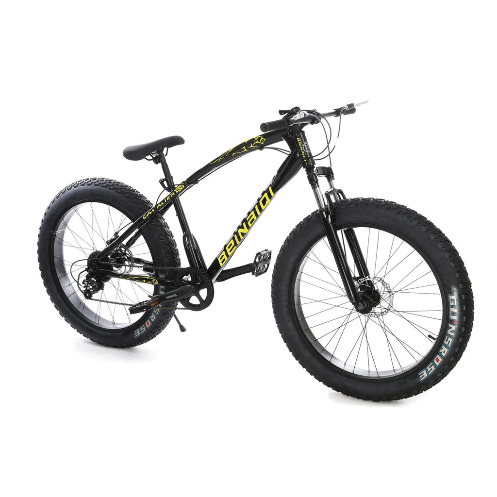 FITOOM Men's Fat Tire Bike, 26-inch wheels, 21 speeds, Black