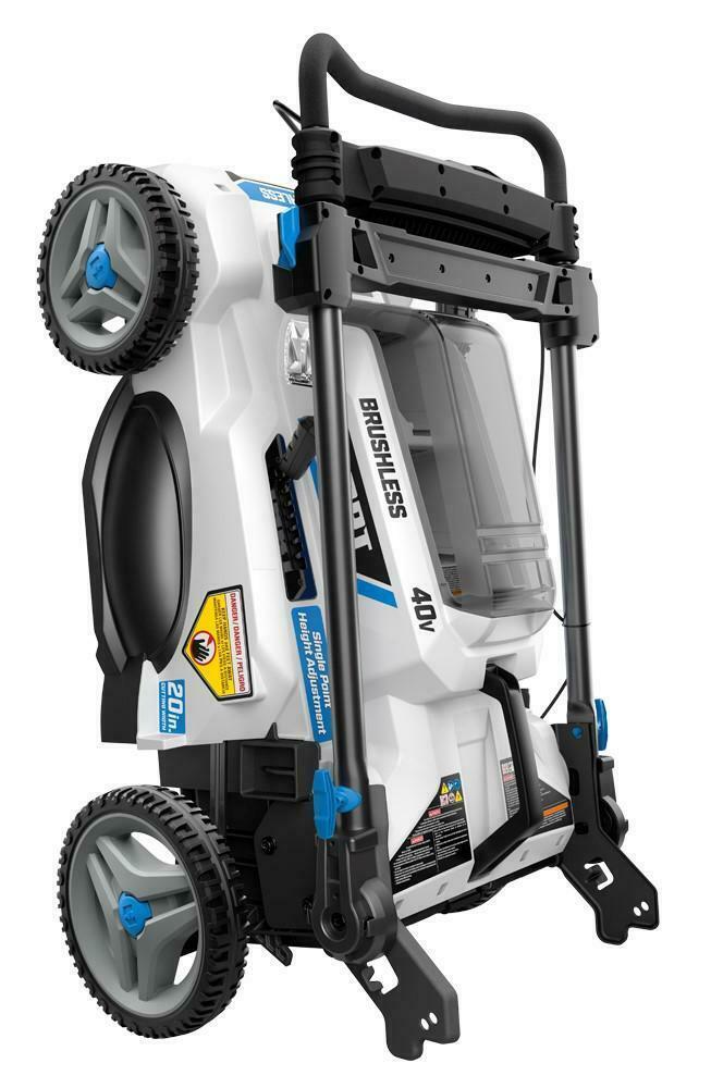 NEW HART 40-Volt Cordless Brushless 20-inch Push lawn Mower Kit w/5.0Ah Battery