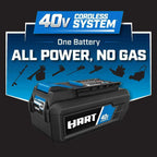 NEW HART 40-Volt Cordless Brushless 20-inch Push lawn Mower Kit w/5.0Ah Battery
