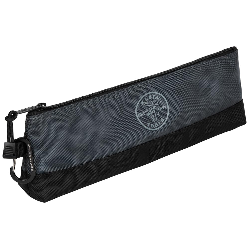 55569 Stand-Up Zipper Bag Tool Pouch with Carabiners, Reinforced Gusseted Bottoms, Water Resistant 1680d, Multi-Size 5-Pack