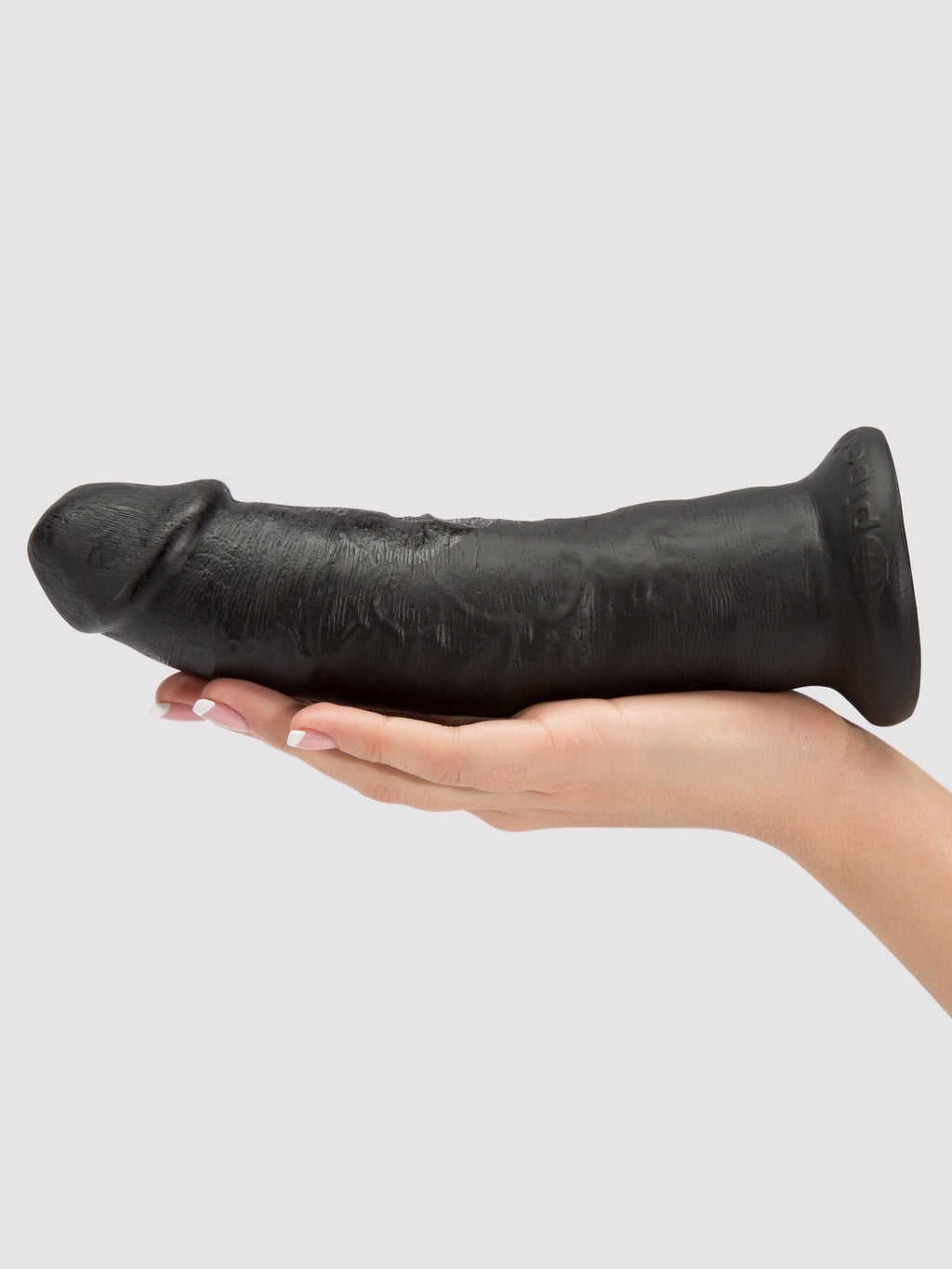 King Cock Girthy Ultra Realistic Suction Cup Dildo 8.5 Inch, Black | Black