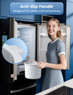 Ice Cream Maker, 1.5-Qt Ice Cream Machine and Frozen Yogurt Machine, 1.5-Qt Insulated Freezer Bowl, LCD Screen and Timer,  Results, Easy to Operate and Clean