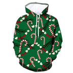 2021 Xmas Winter 3D Santa Claus Printing Sweatshirt Hoodies