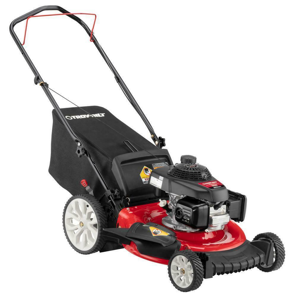 Walk Behind Push Mower 21 in. 160 cc Gas with High Rear Wheels and 3-in-1