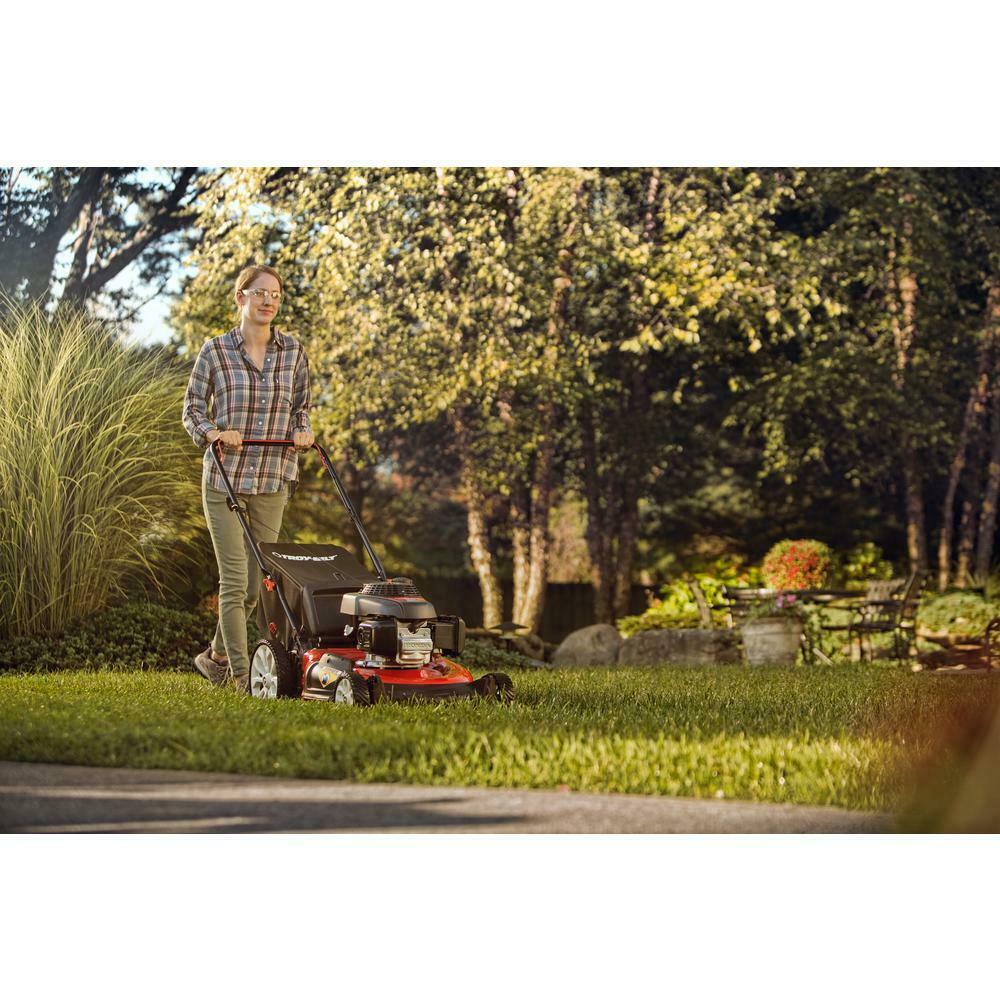 Walk Behind Push Mower 21 in. 160 cc Gas with High Rear Wheels and 3-in-1