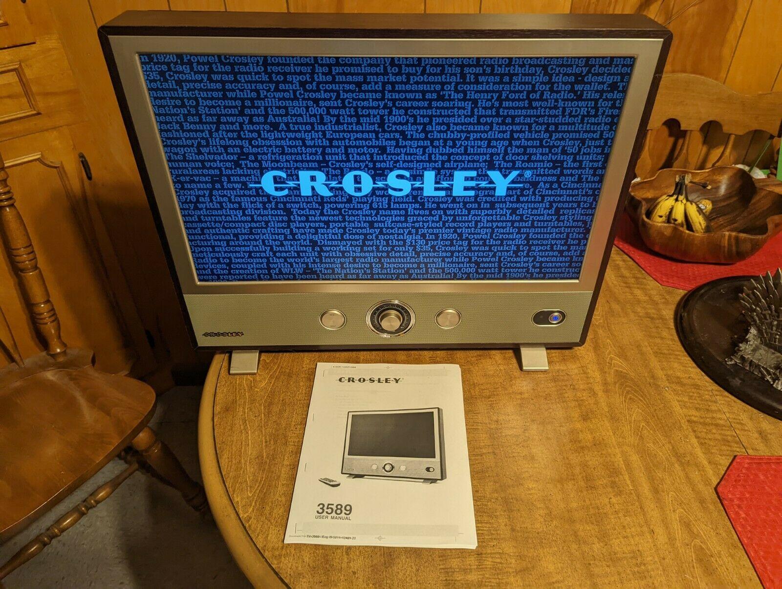 crosley retro custom 24" fhd led tv computer model 3589 hd 1080p hdmi no remote