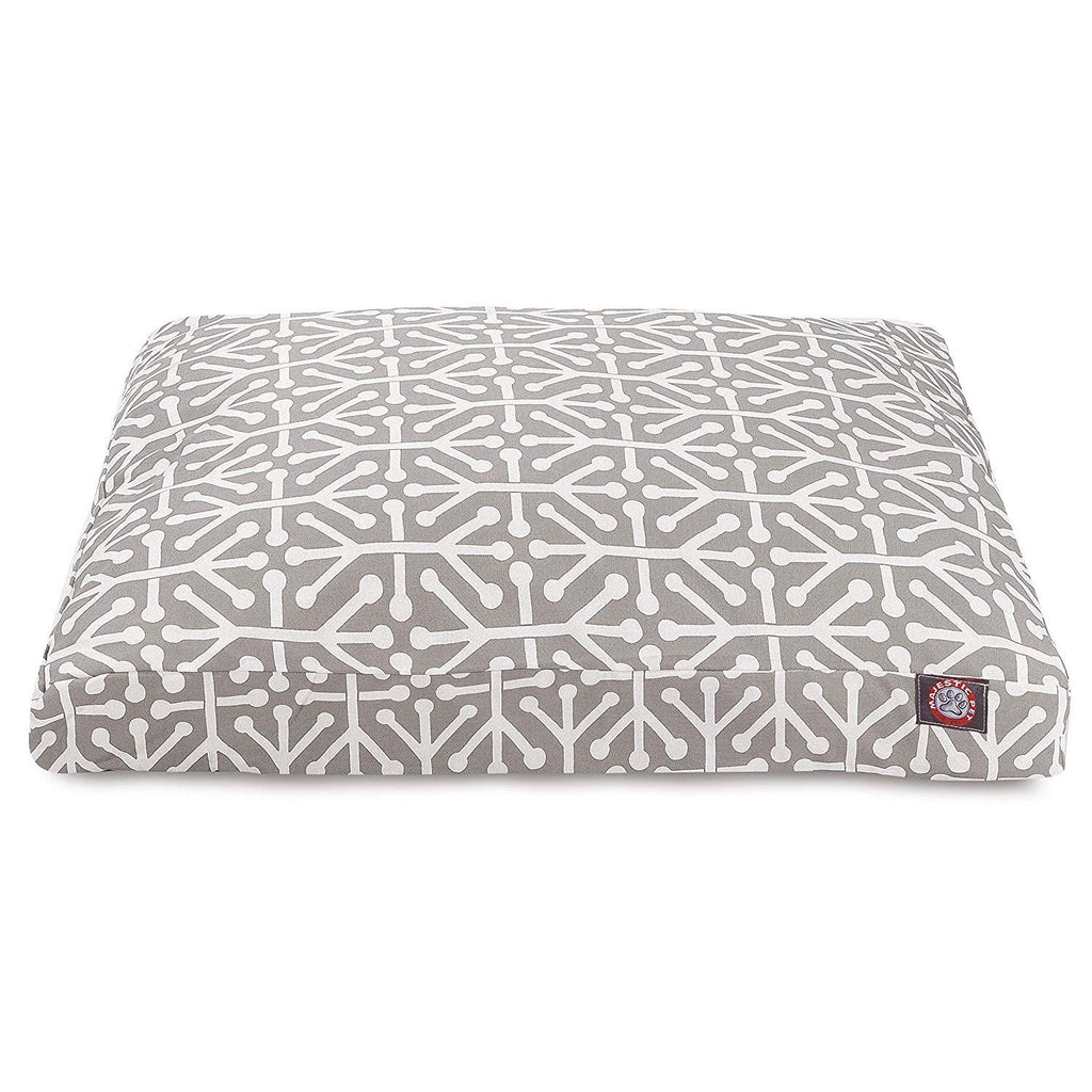 Gray Aruba LarRectangle Indoor Outdoor Pet Dog Bed With Removable Washable Cover By Majestic Pet Products