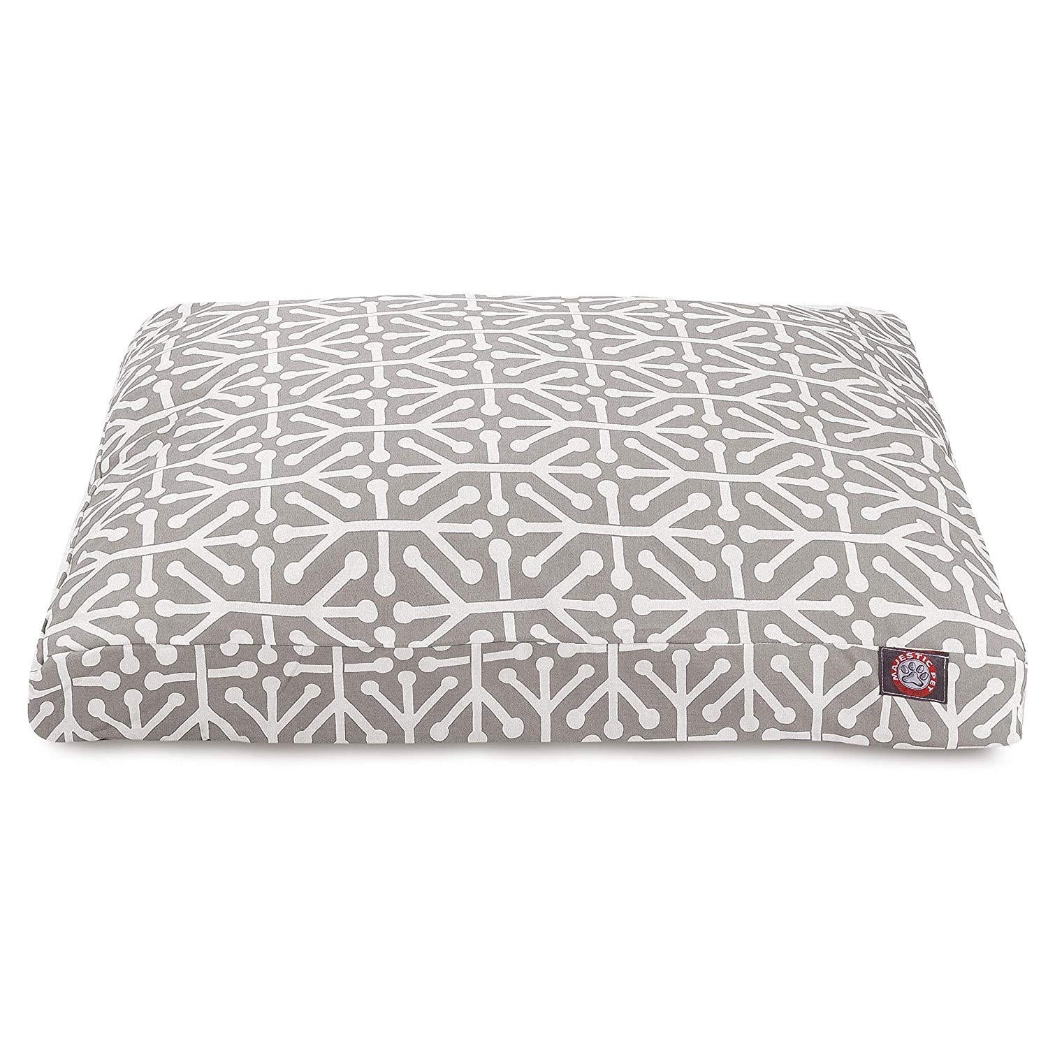 Gray Aruba LarRectangle Indoor Outdoor Pet Dog Bed With Removable Washable Cover By Majestic Pet Products