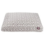 Gray Aruba LarRectangle Indoor Outdoor Pet Dog Bed With Removable Washable Cover By Majestic Pet Products