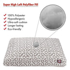 Gray Aruba LarRectangle Indoor Outdoor Pet Dog Bed With Removable Washable Cover By Majestic Pet Products