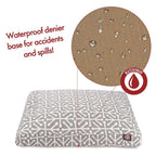 Gray Aruba LarRectangle Indoor Outdoor Pet Dog Bed With Removable Washable Cover By Majestic Pet Products