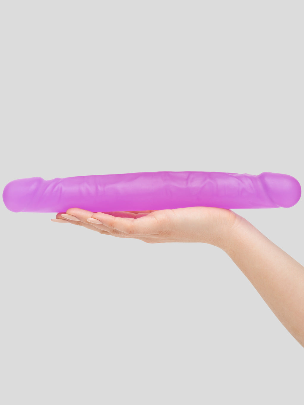BASICS Double-Ended Dildo 12 Inch, Purple