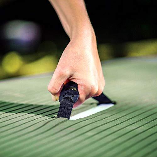 Hydro Force Wave Edge 122 x 27 Inch Inflatable Stand Up Paddle Board with Non-Slip Deck, Aluminum Oar, Inflation Pump, R