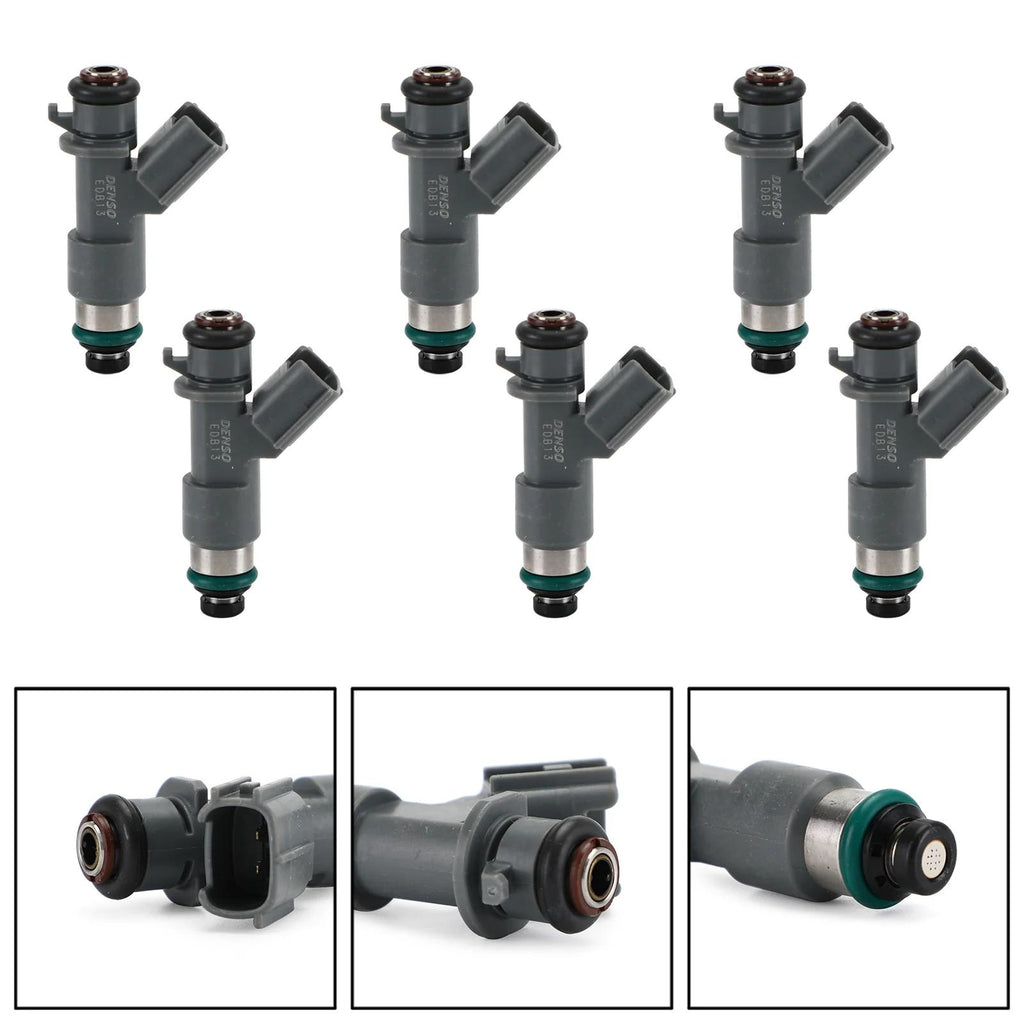 Honda Accord Acura MDX Tl TSX 3.5L 3.7L 6PCS Fuel Injectors 16450R70A01 Generic