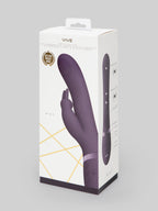 Vive MAY Rechargeable Pulsing Silicone Rabbit Vibrator, Purple