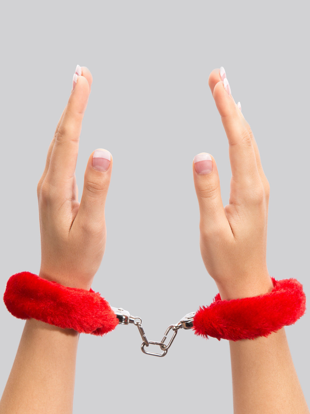Lovehoney Red Furry Handcuffs, Red | Red