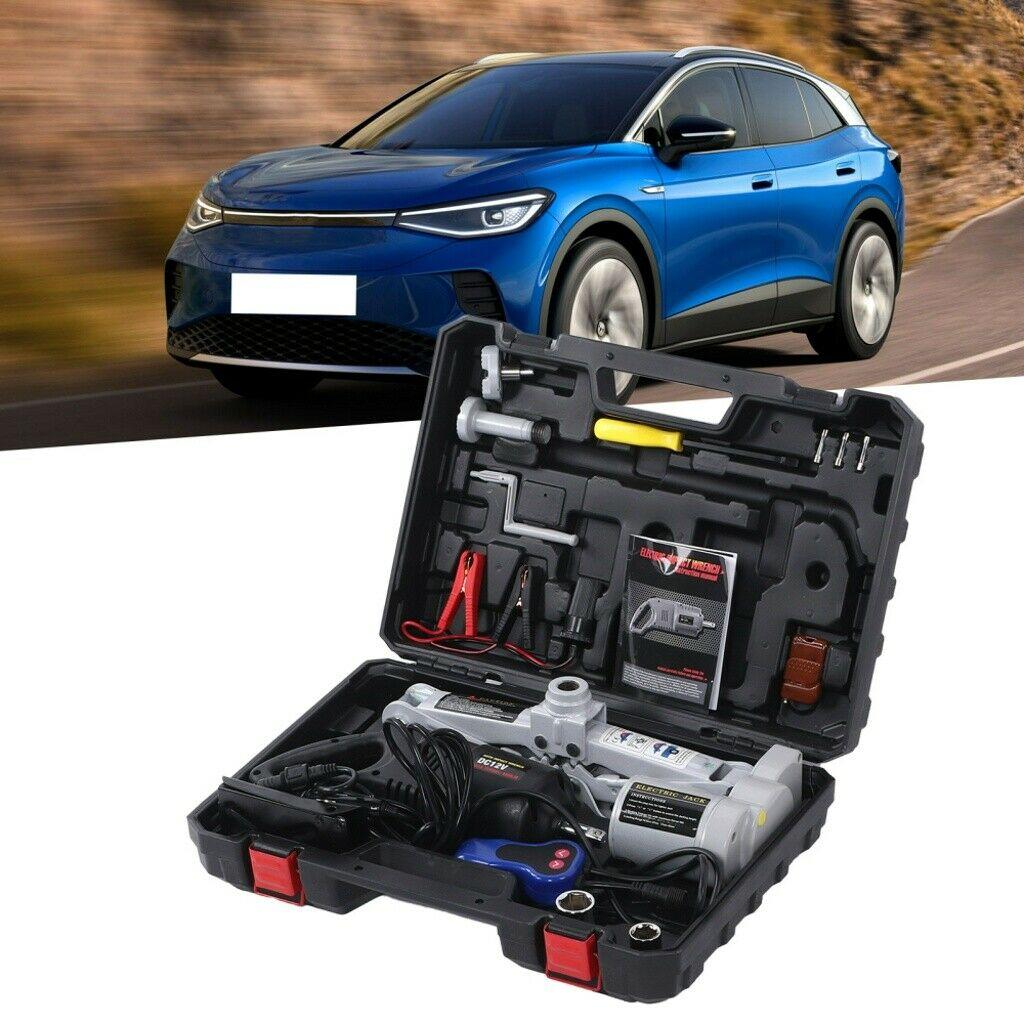 3 Ton Automotive Electric Scissor Car Jack Lift Auto Repair 12V DC Floor Lift