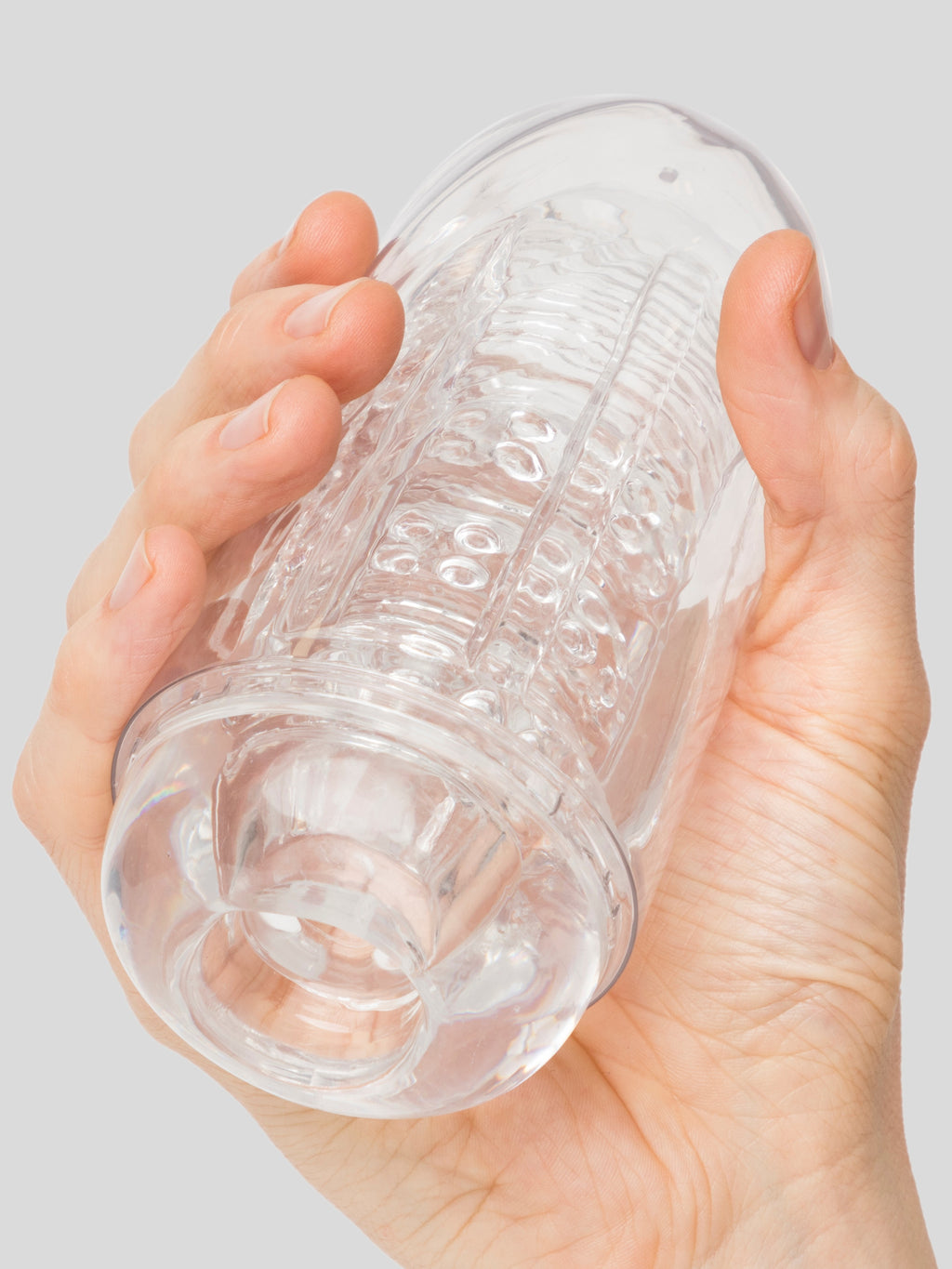 Lovehoney Sensation Clear Textured Male Masturbator , Clear