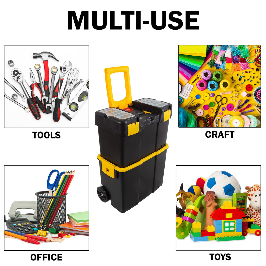 Portable Tool Box with Wheels