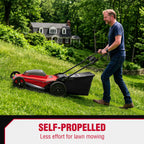 20" Self Propelled Cordless Lawn Mower,40V 2x4.0 Ah Battery Lawn Mower with Dual Battery Slots &amp; Steel Deck, 3-in-1 Walk-Behind Mower (Bagging/Mulching), Space Saving Foldable