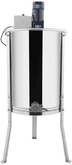 vingli upgraded electric 4 frame honey extractor, stainless steel honeycomb spinner drum with adjustable height stands, beekeeping pro apiary centrifuge equipment