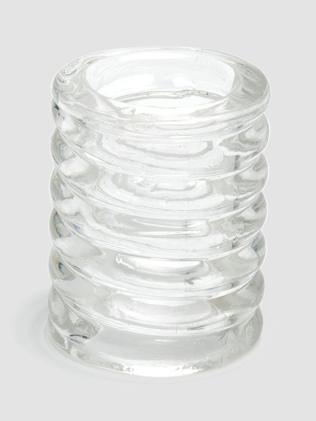 Doc Johnson TitanMen Stretch-to-Fit Cock Ring Cage, Clear