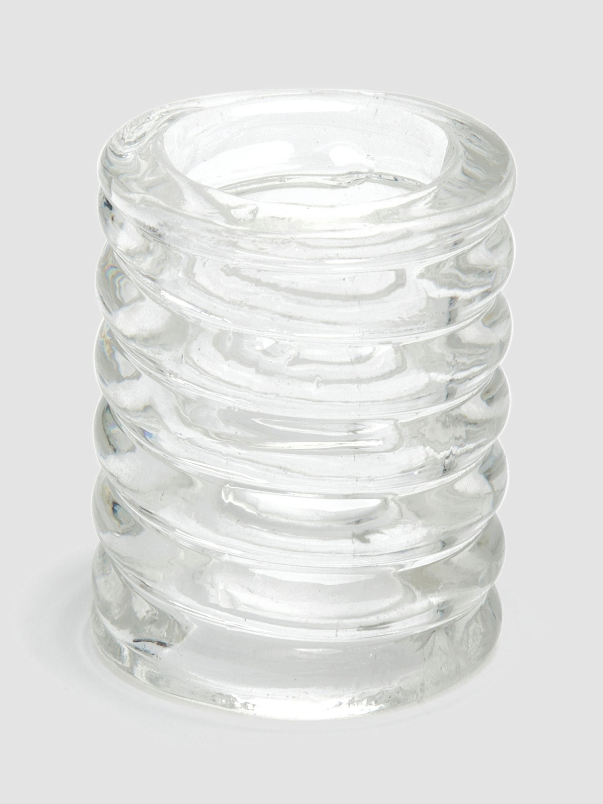 Doc Johnson TitanMen Stretch-to-Fit Cock Ring Cage, Clear
