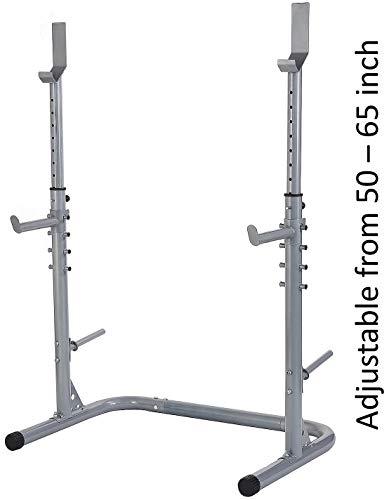From RS 60 Multifunctional Workout Station Adjustable Olympic Workout Bench with Squat Rack, Leg Extension, Preacher Curl, and Weight Storage, 800-Pound Capacity