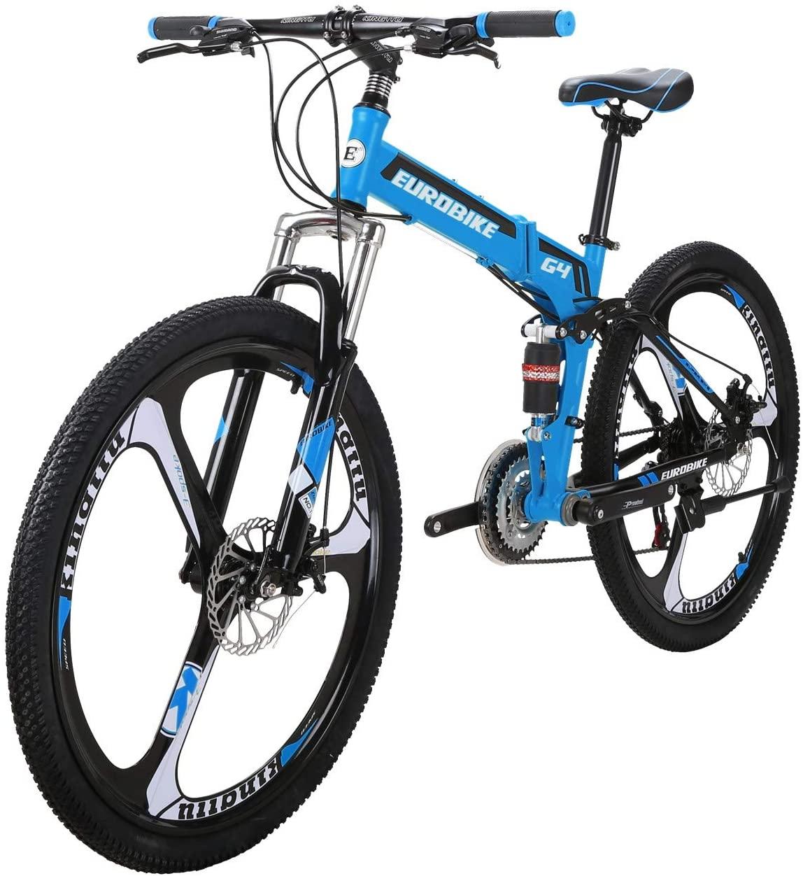 LZBIKE Bike G4 26-inch Bicycle Mountain Bike 26" 21-Speed Shift Left 3 Right 7 Cycle Folding Mountain Bike Frame Shock Absorption Mountain Bike 3 Spoke Wheels Bicycle