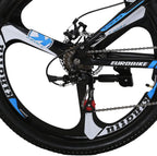 LZBIKE Bike G4 26-inch Bicycle Mountain Bike 26" 21-Speed Shift Left 3 Right 7 Cycle Folding Mountain Bike Frame Shock Absorption Mountain Bike 3 Spoke Wheels Bicycle