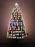 Color Changing Fiber Optic Christmas Tree With Multi-color LED Lights Pre-lit