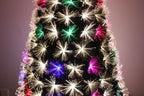 Color Changing Fiber Optic Christmas Tree With Multi-color LED Lights Pre-lit