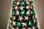 Color Changing Fiber Optic Christmas Tree With Multi-color LED Lights Pre-lit