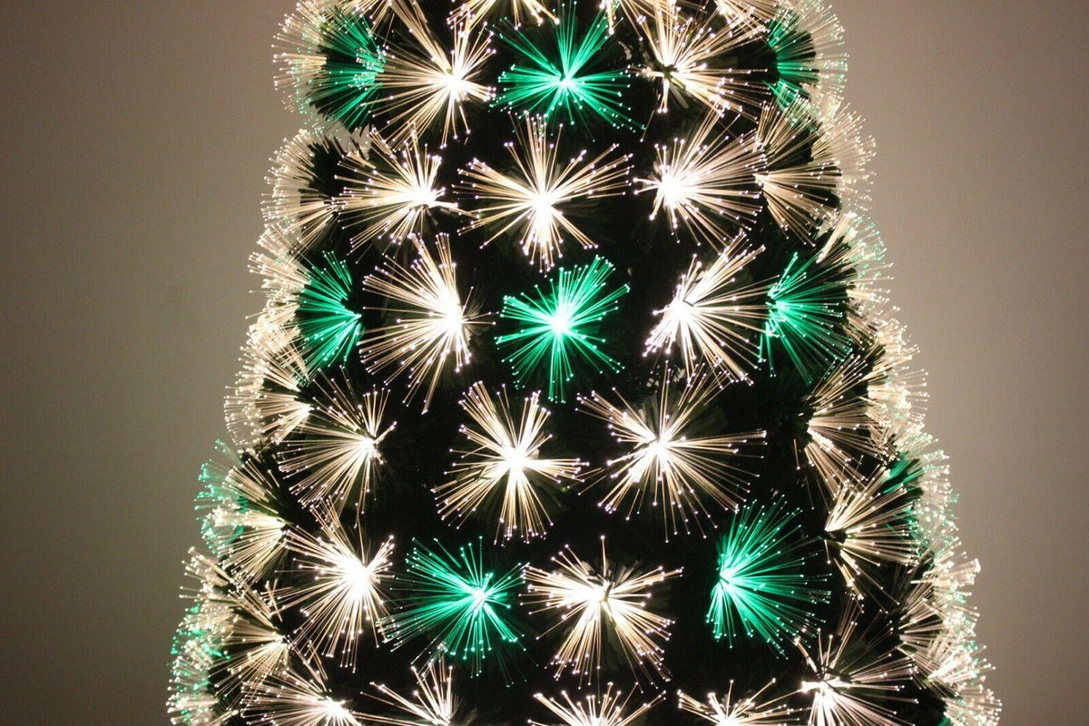 Color Changing Fiber Optic Christmas Tree With Multi-color LED Lights Pre-lit