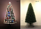 Color Changing Fiber Optic Christmas Tree With Multi-color LED Lights Pre-lit
