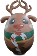 SAYOK Christmas Reindeer Cartoon Balloon Decoration Inflatable Hanging Balloons with White Lights- Applicable at Home//Yard/Office/Shopping Mall/Park/Plaza(0.25mm PVC, 6.56ft)