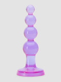 BASICS Beaded Slimline Butt Plug, Purple