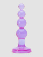 BASICS Beaded Slimline Butt Plug, Purple