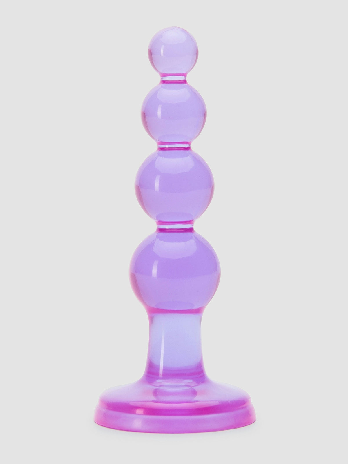 BASICS Beaded Slimline Butt Plug, Purple